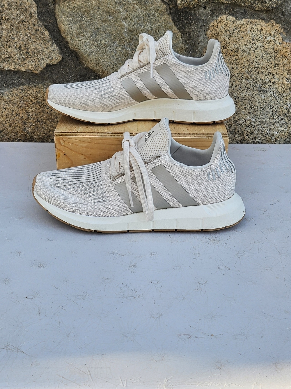 Light Grey Men's Running Sneakers - Adidas
